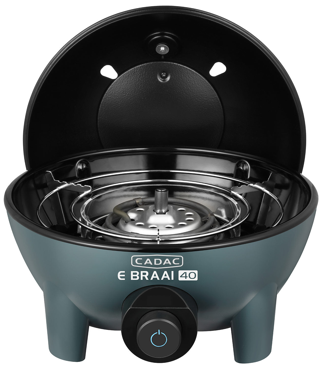 Montert Elektrisk bordgrill E-Braai 40 BBQ/Dome Petrol med lokk
