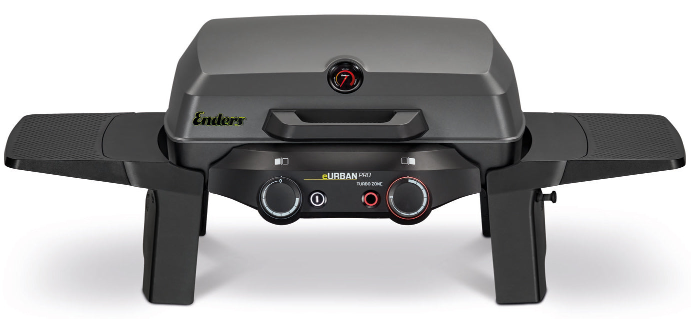 Elektrisk bordgrill eUrban Pro 2 Turbo støpejernsrist forfra