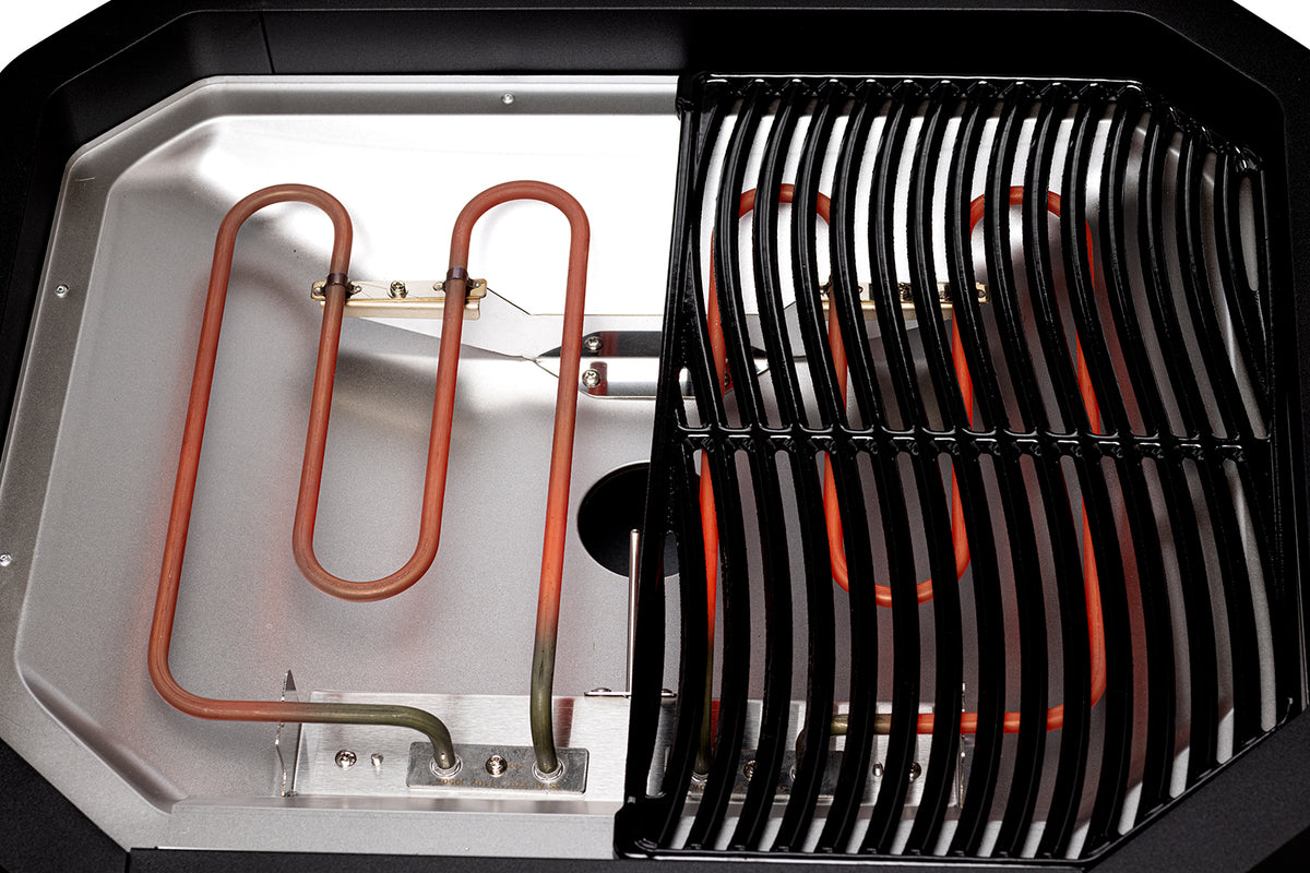 Elektrisk grill E-500 fettoppsamler i rustfritt stål