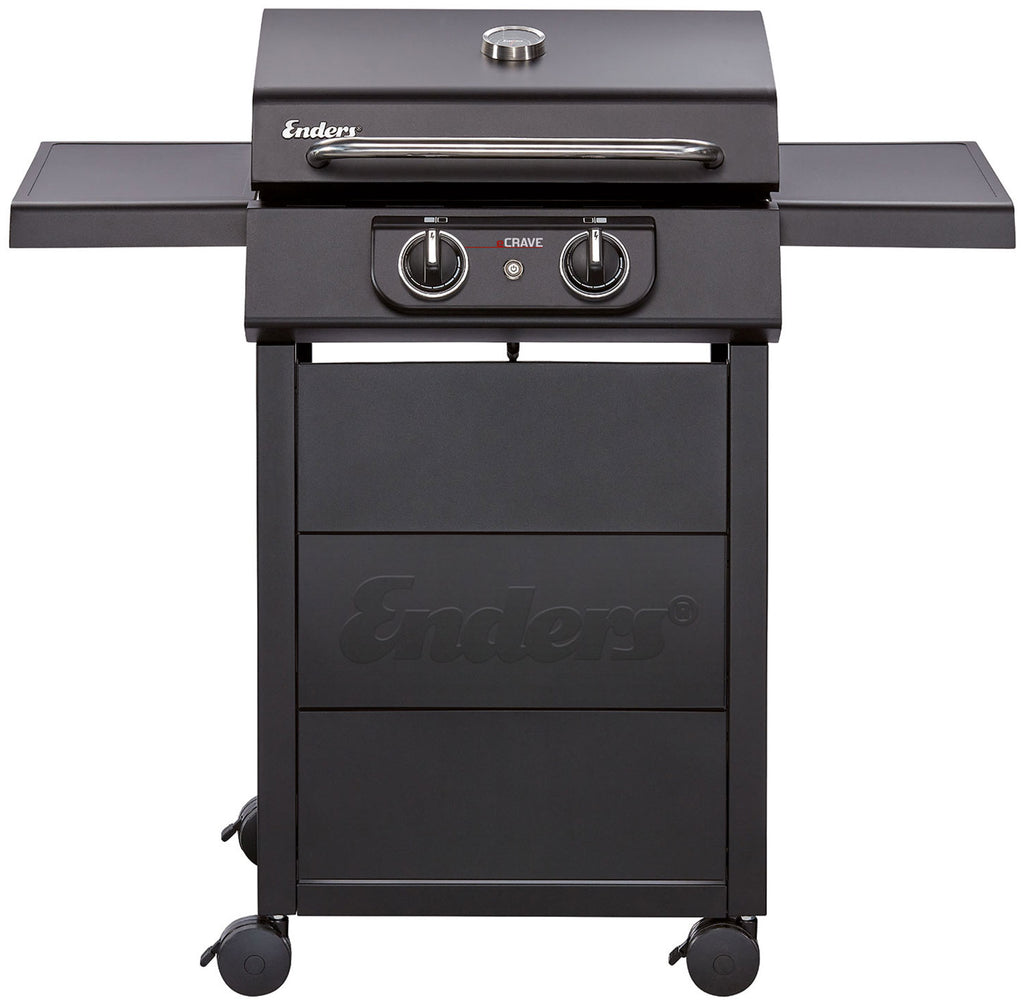 Elektrisk grill eCrave 2 støpejernsrist 2 elementer - Enders forfra