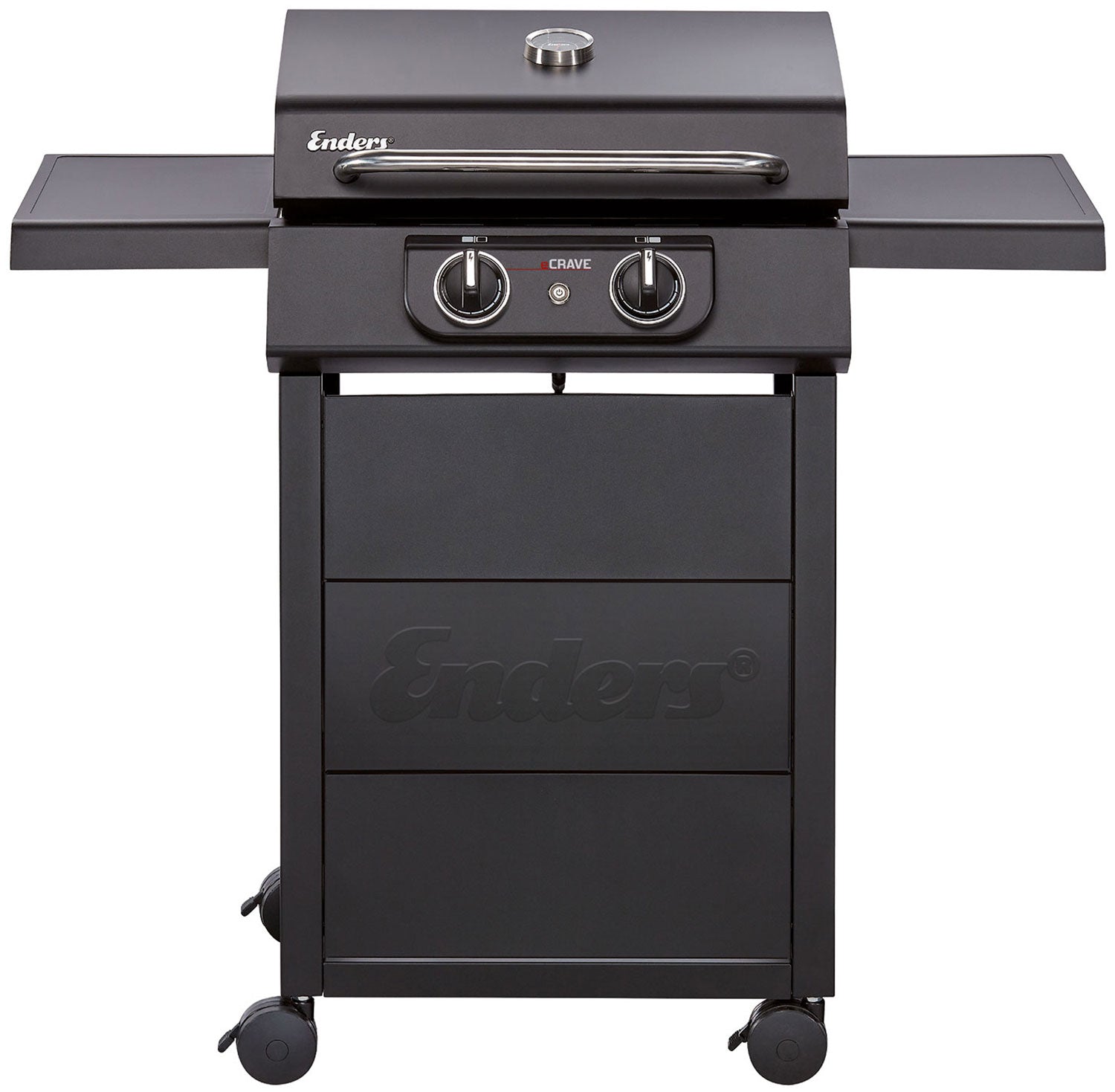 Elektrisk grill eCrave 2 støpejernsrist 2 elementer - Enders forfra