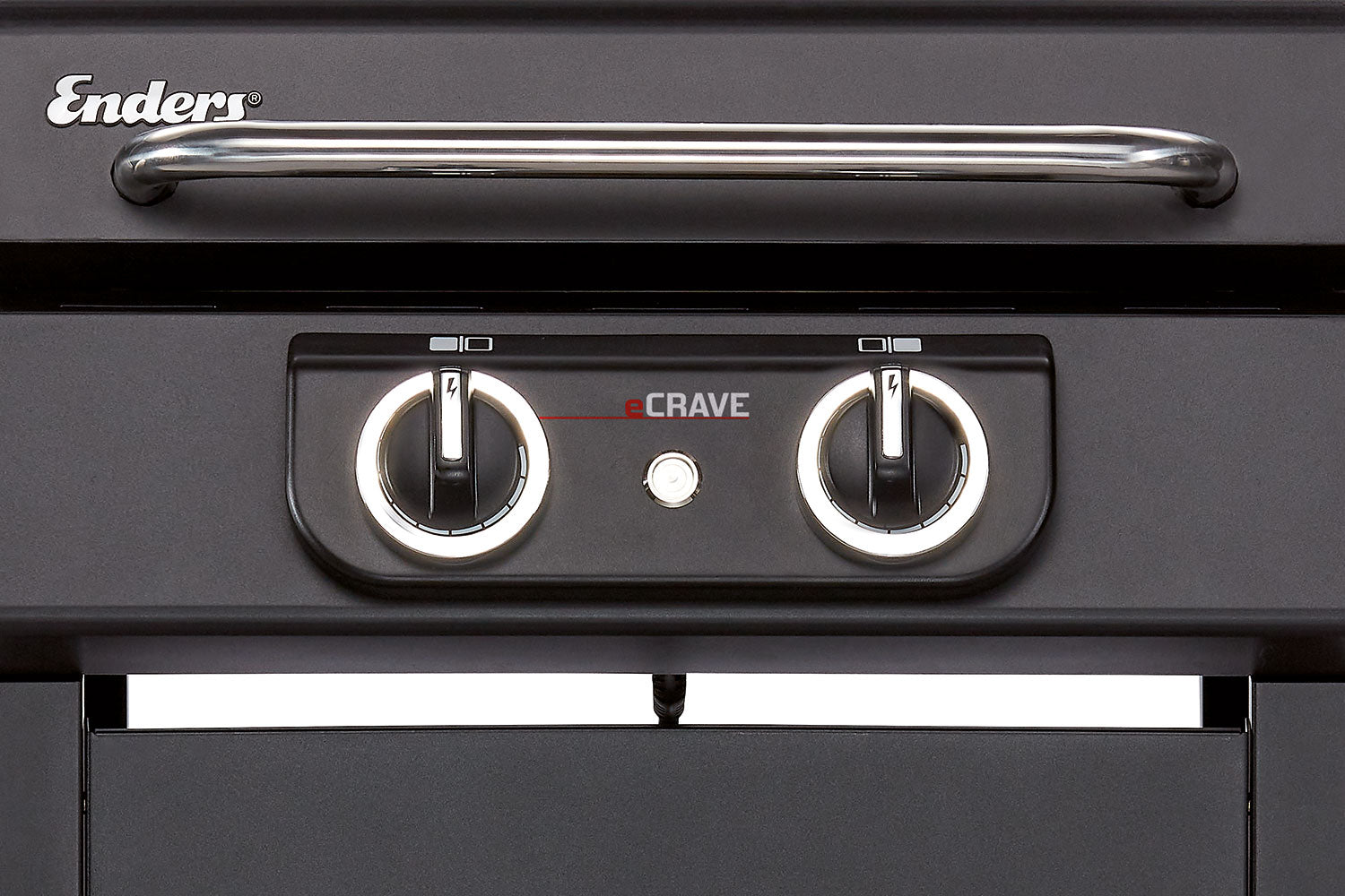 Elektrisk grill eCrave 2 støpejernsrist 2 elementer - Enders fettoppsamler i rustfritt stål