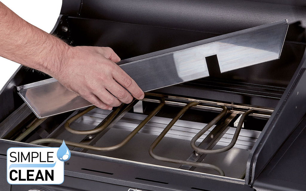 Elektrisk grill eCrave 2 støpejernsrist 2 elementer - Enders sider med klappede sidebord