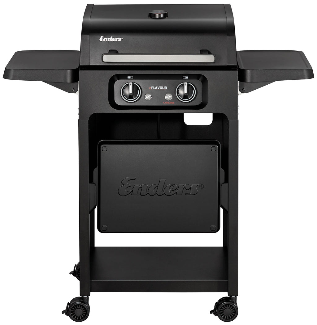 Elektrisk grill eFlavour 2 Turbo 3 elementer støpejernsrist forfra