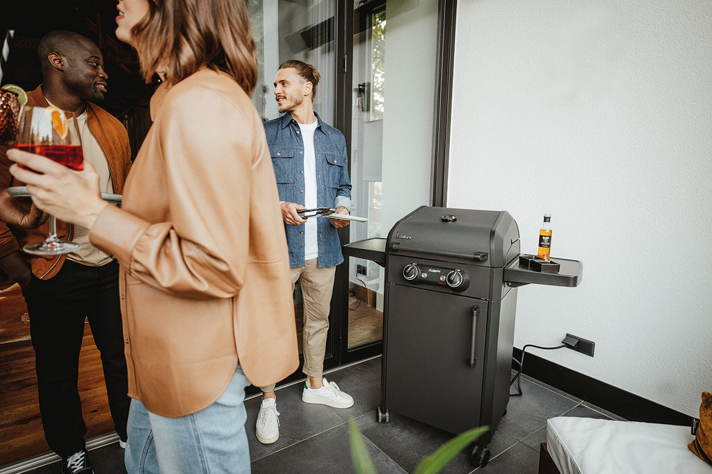 Detalj av støpejernsrist på Elektrisk grill eFlow Pro 2 Turbo Shadow