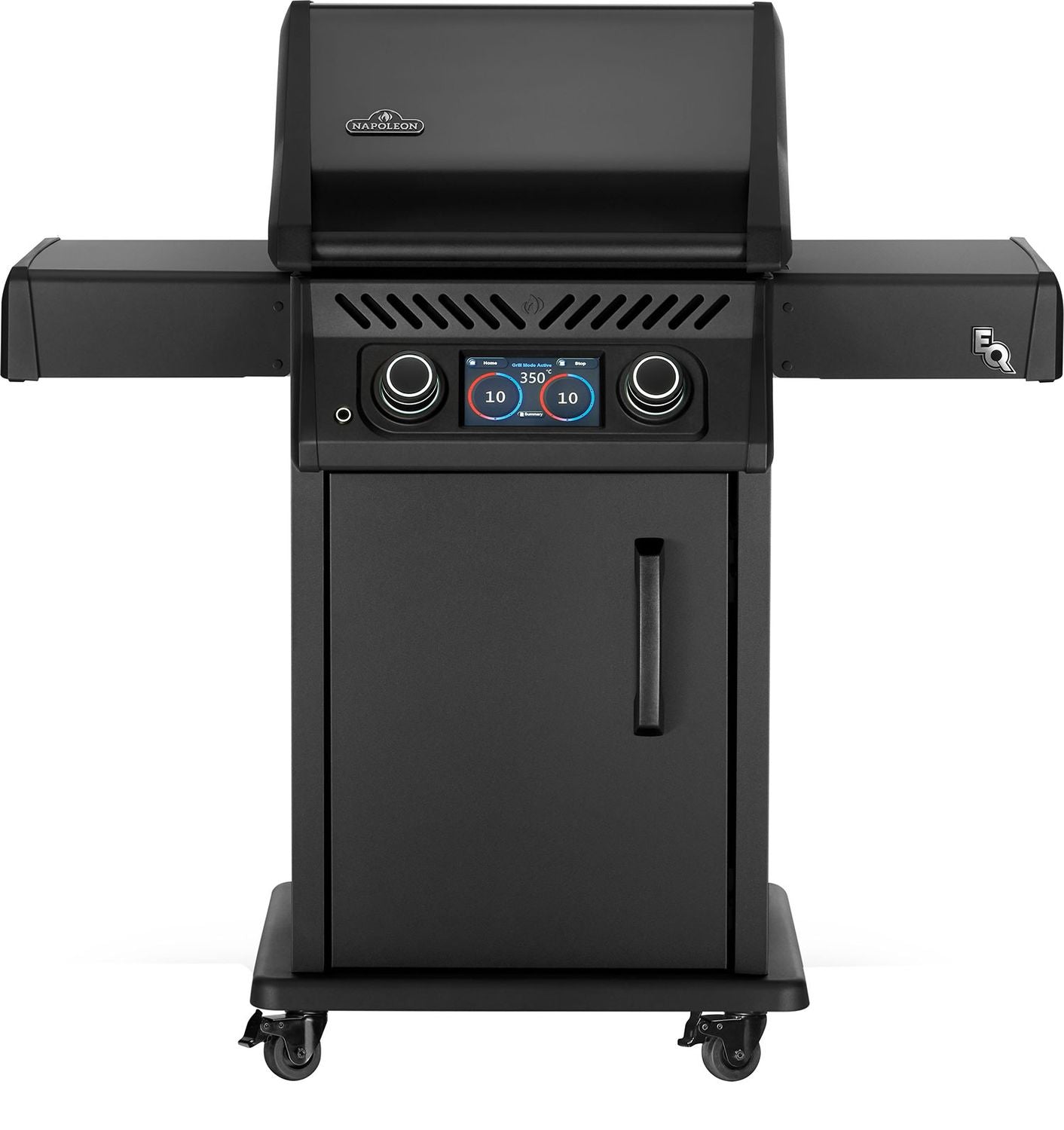 Elektrisk grill Rogue EQ 365 matt svart forfra