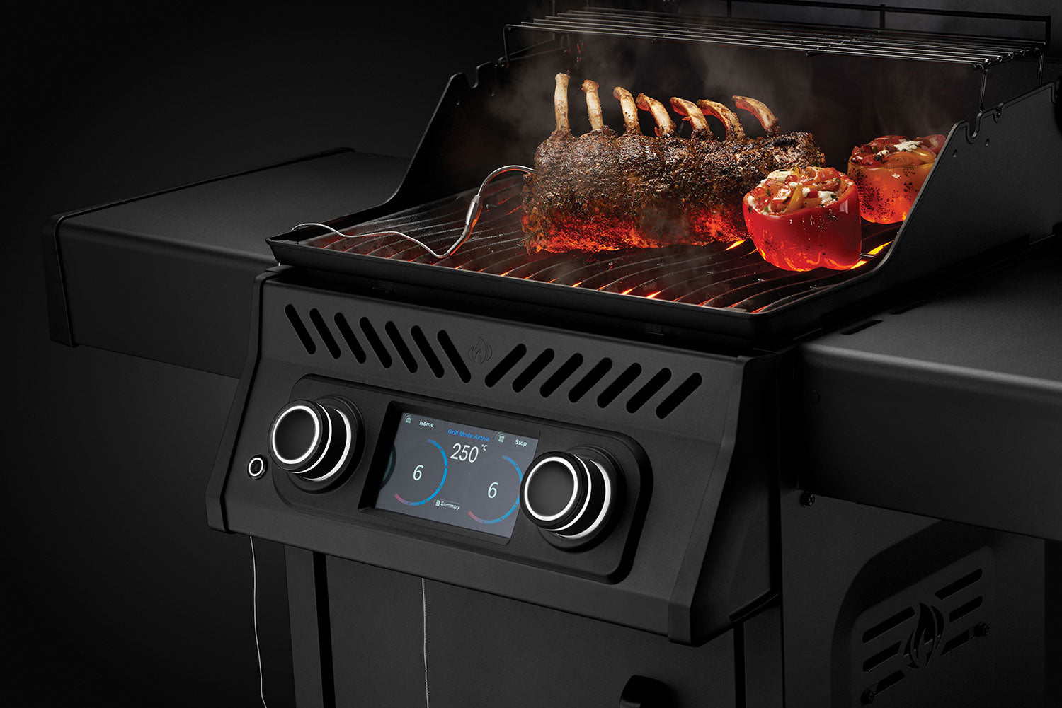 Elektrisk grill Rogue EQ 365 matt svart bakside