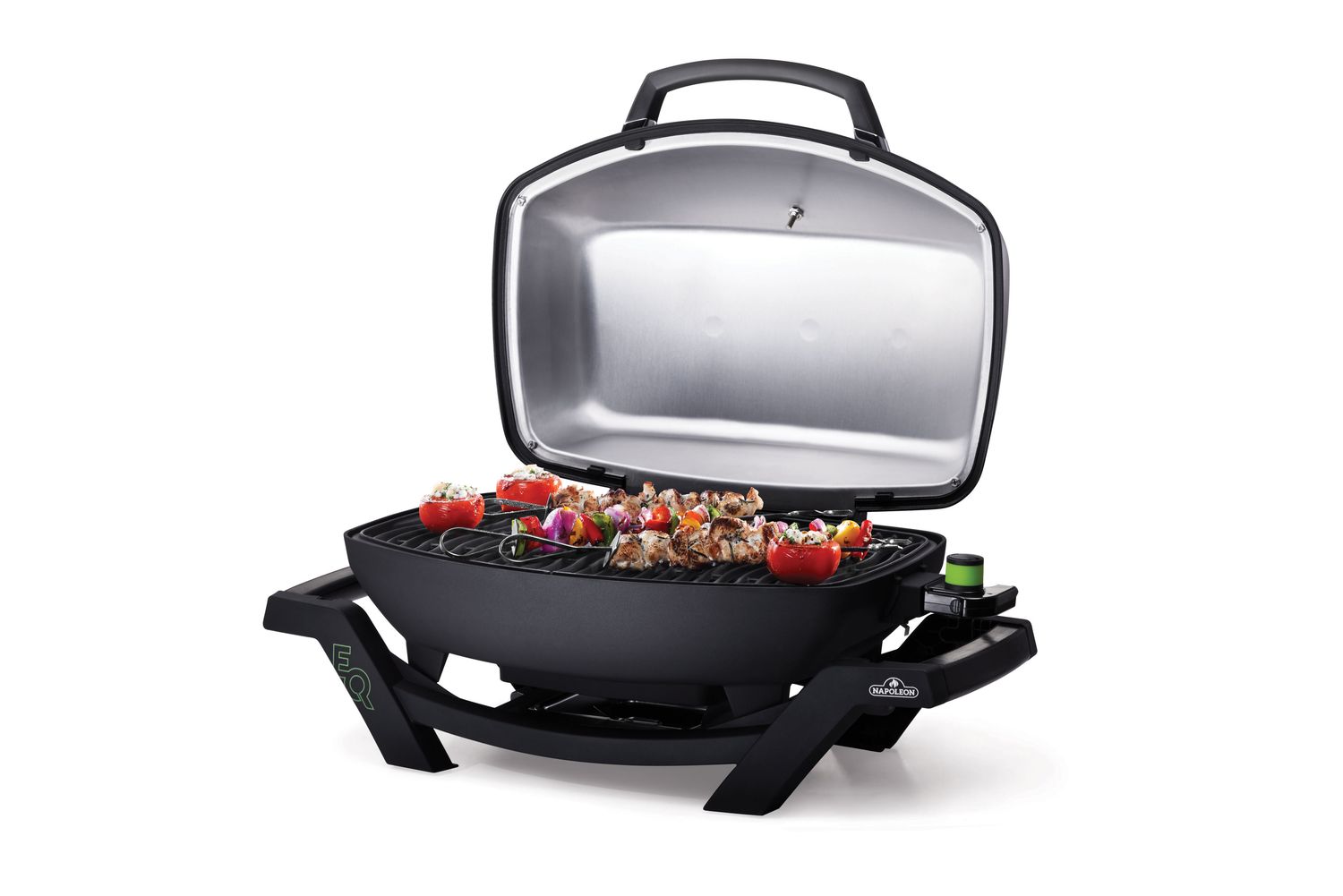 Elektrisk grill TravelQ PRO285E sett med grillplate og varmerist - emballasje