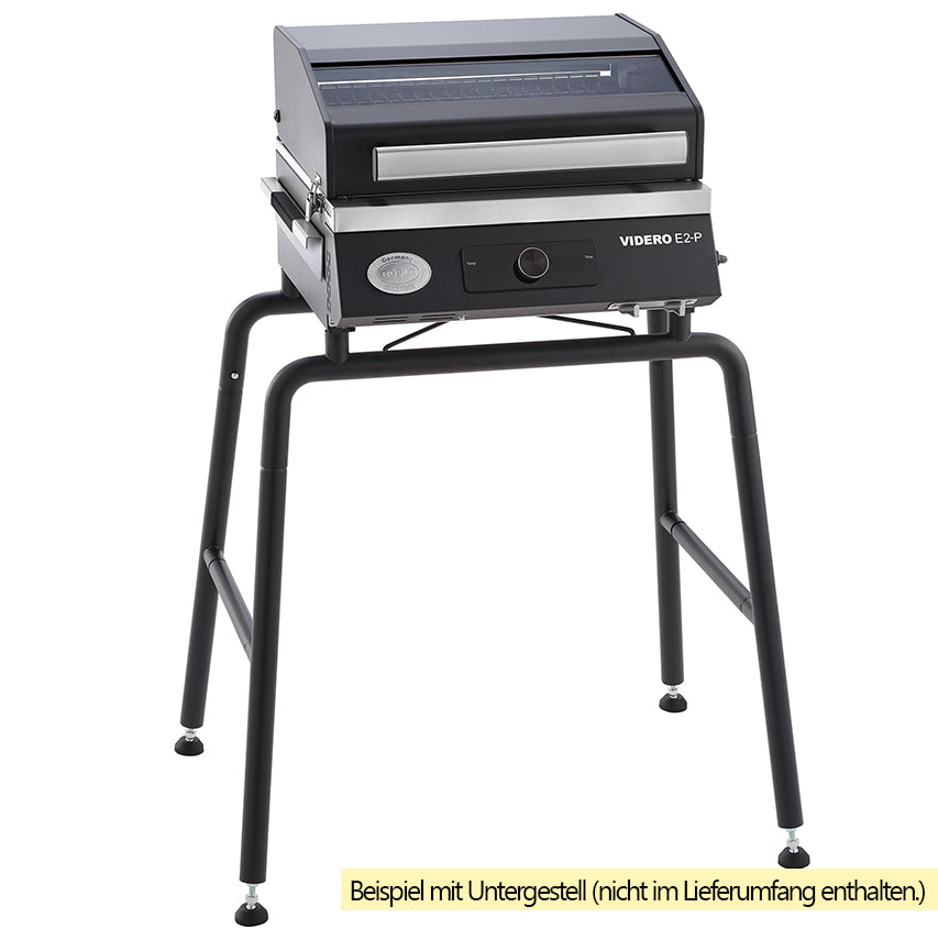 Elektrisk grill Videro E2-P campinggrill 2800W sett fra siden
