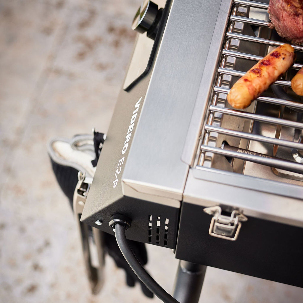 Gummiføtter på Elektrisk grill Videro E2-P campinggrill 2800W