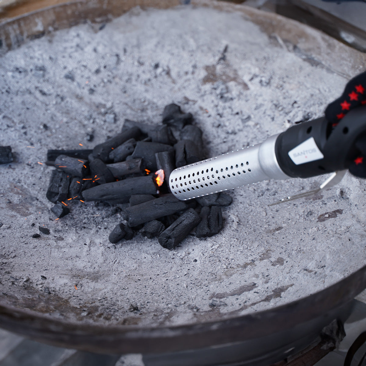 Elektrisk grilltenner med varmluft - SANTOS bakside
