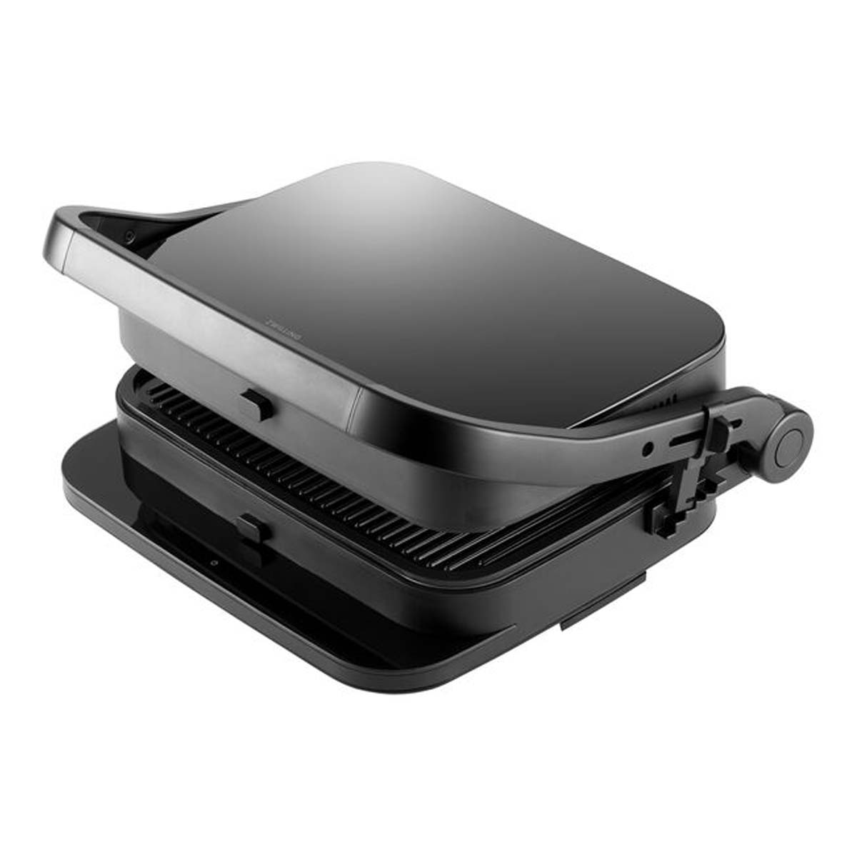 Detalj av keramisk grillplate på Elektrisk kontaktgrill Enfinigy svart - ZWILLING