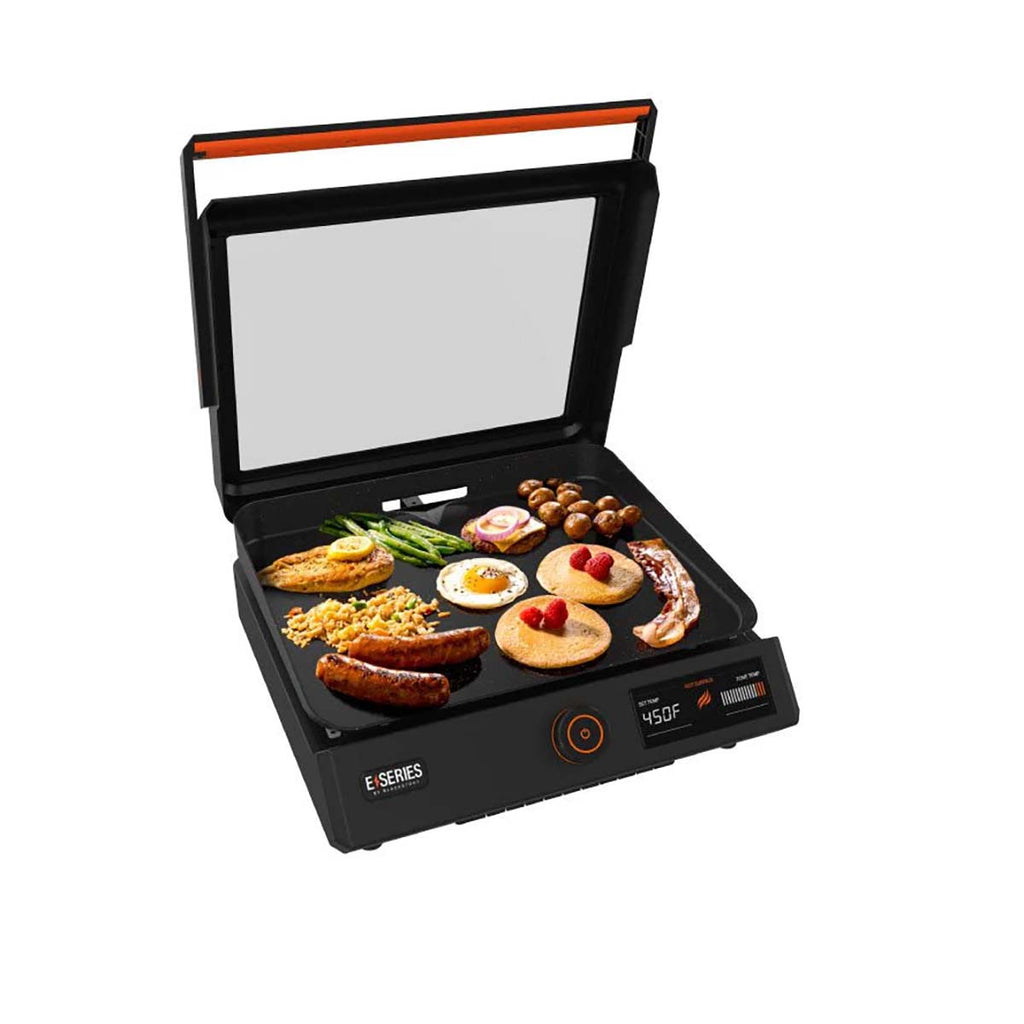 Elektrisk plancha 17" med lokk 43 cm bordmodell - Blackstone forfra