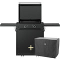 Elektrisk plancha grill Edition One 60 cm med vogn og trekk forfra