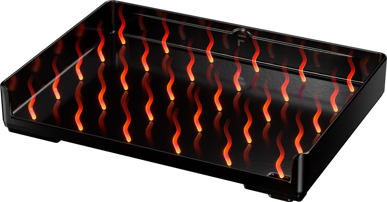 Nærbilde av betjeningsknapper på Elektrisk plancha grill Edition One 60 cm