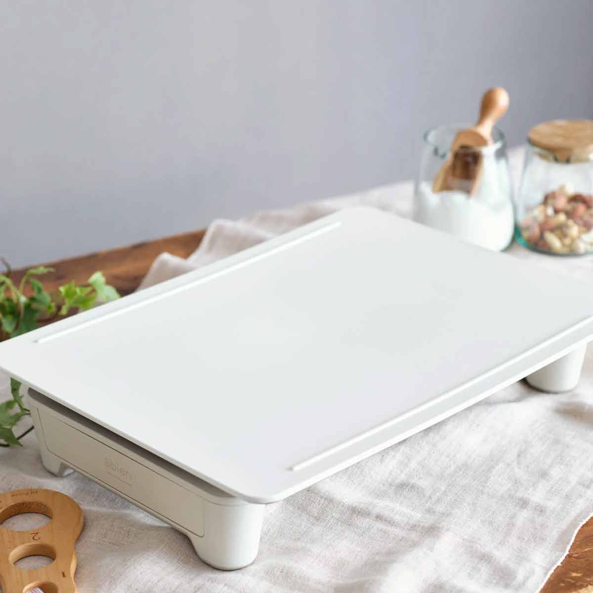 Oversikt over Elektrisk plancha MAGIC GRILL hvit 950W med mål