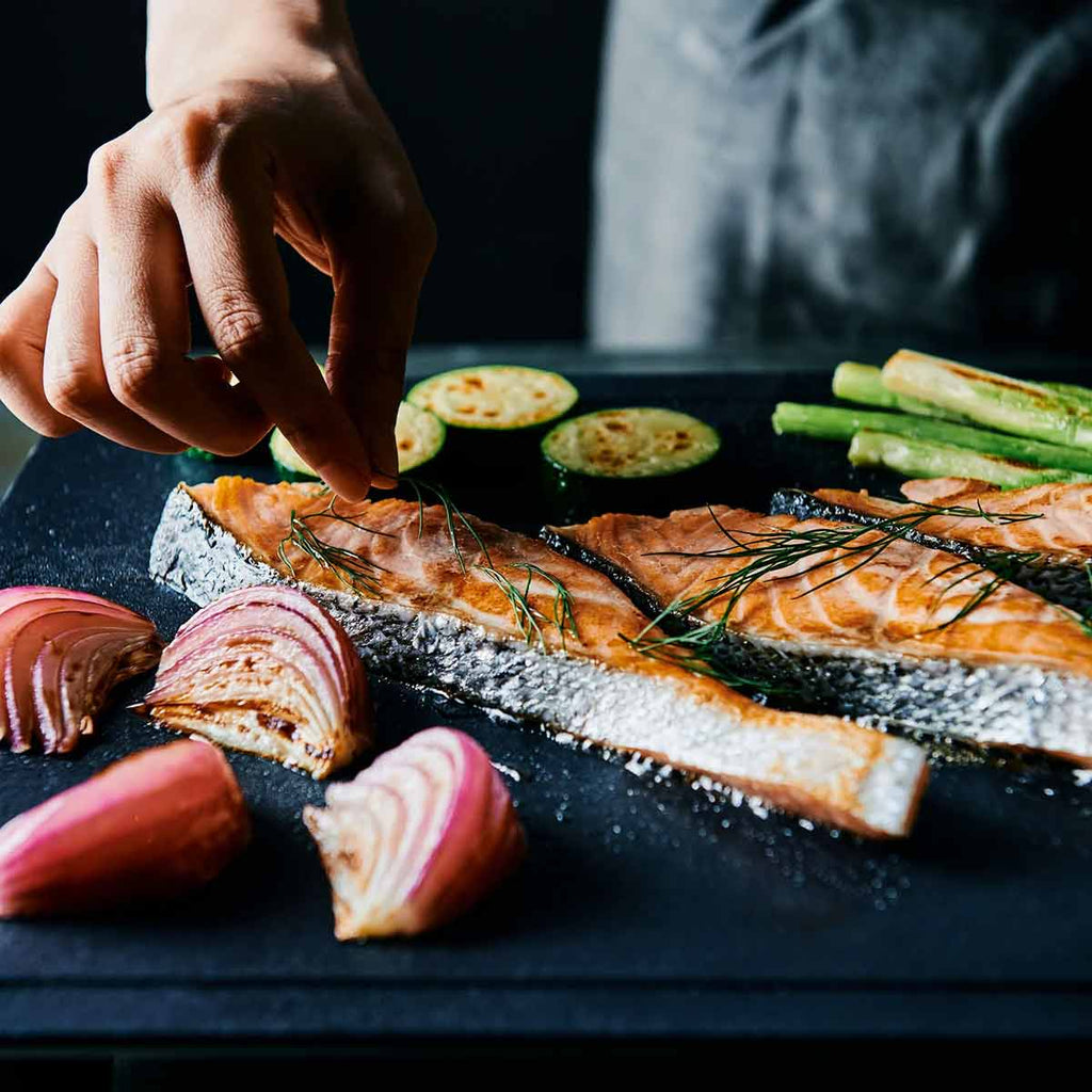 Nærbilde av temperaturkontroll på Elektrisk plancha MAGIC GRILL svart 950W