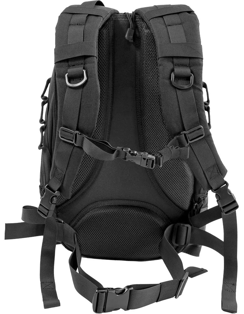 Bakside av Fennek Backpack One2explore ryggsekk 28 liter med ventilasjon