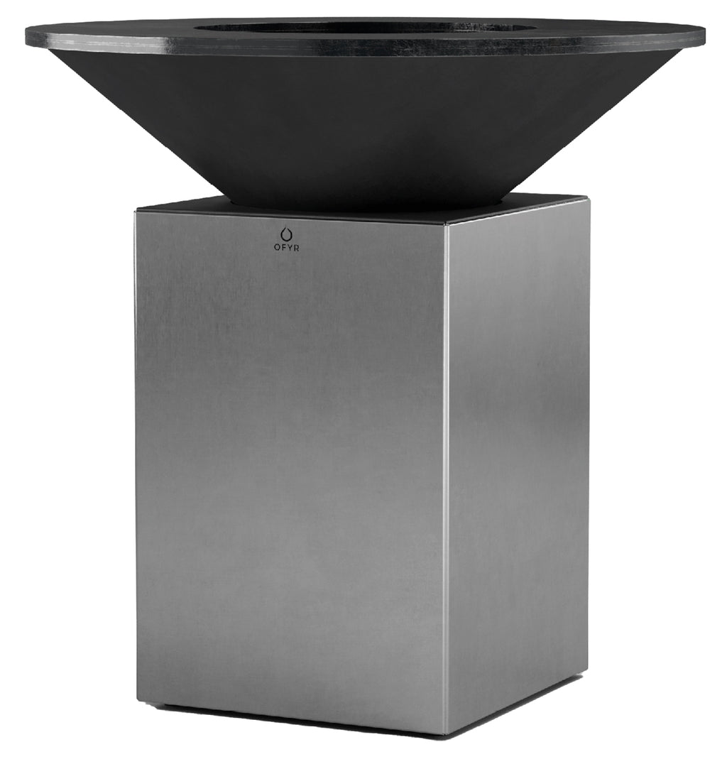 Feuerplatte 10th Anniversary Brushed Stainless Steel 100 - OFYR forfra