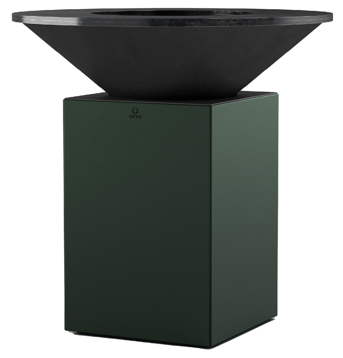Feuerplatte 10th Anniversary Chrome Green 100 cm - OFYR forfra