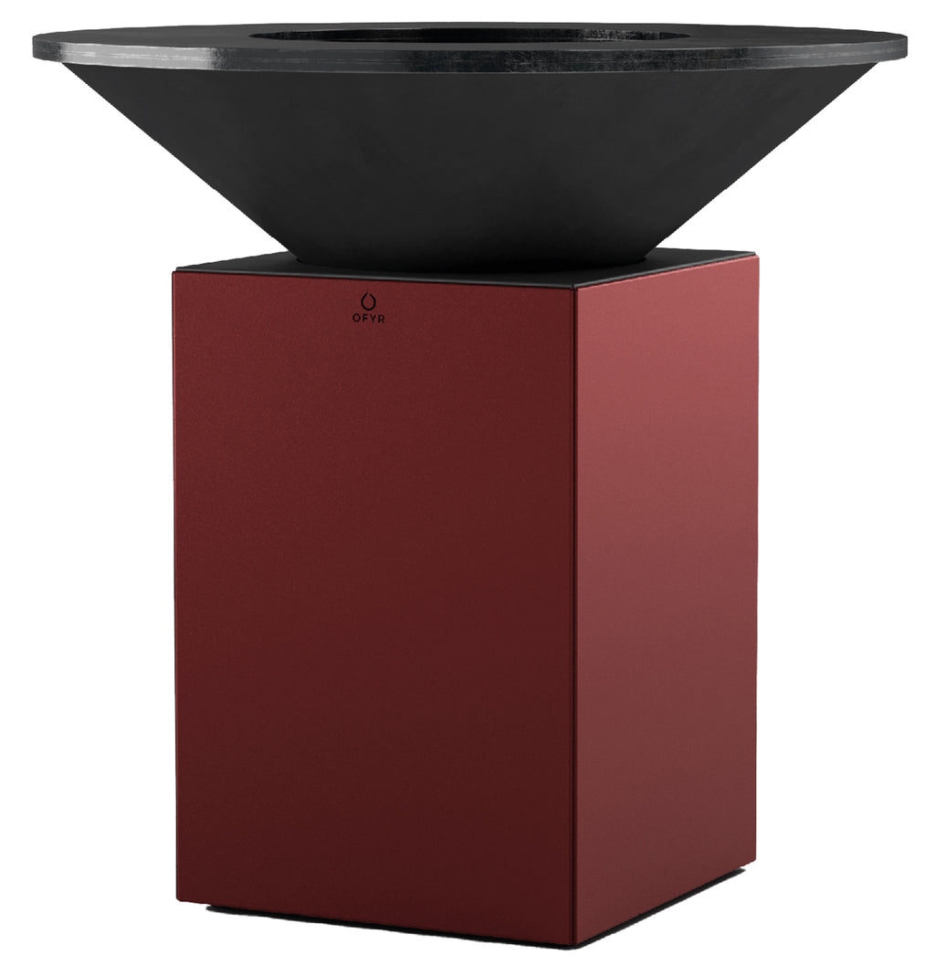 Feuerplatte 10th Anniversary Edition Oxide Red 100 cm forfra