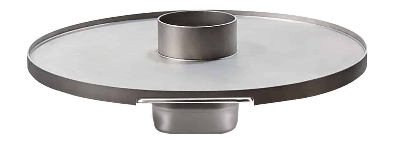 Feuerplatte 60 cm stål 6 mm for ICON / JUNIOR - Monolith forfra
