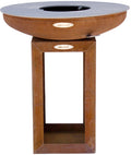Feuerplatte Carus S 62 cm cortenstål forfra