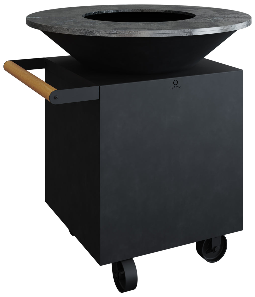 Feuerplatte Classic Black 100 PRO cm - OFYR forfra