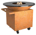 Feuerplatte Classic Corten 120 PRO+ forfra