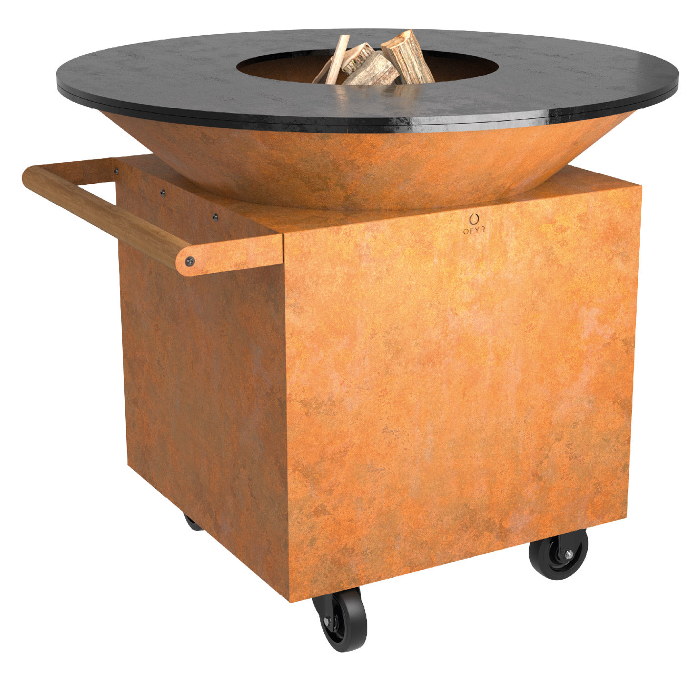 Feuerplatte Classic Corten 120 PRO+ forfra