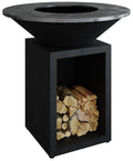 Feuerplatte Classic Storage Black 100 cm - OFYR forfra