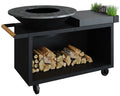 Feuerplatte Island Black 100 PRO keramikk forfra