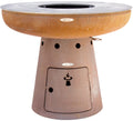 Feuerplatte Nero L84 102 cm cortenstål forfra
