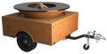 Feuerplatte Trailer Corten 150 cm mobil - OFYR forfra