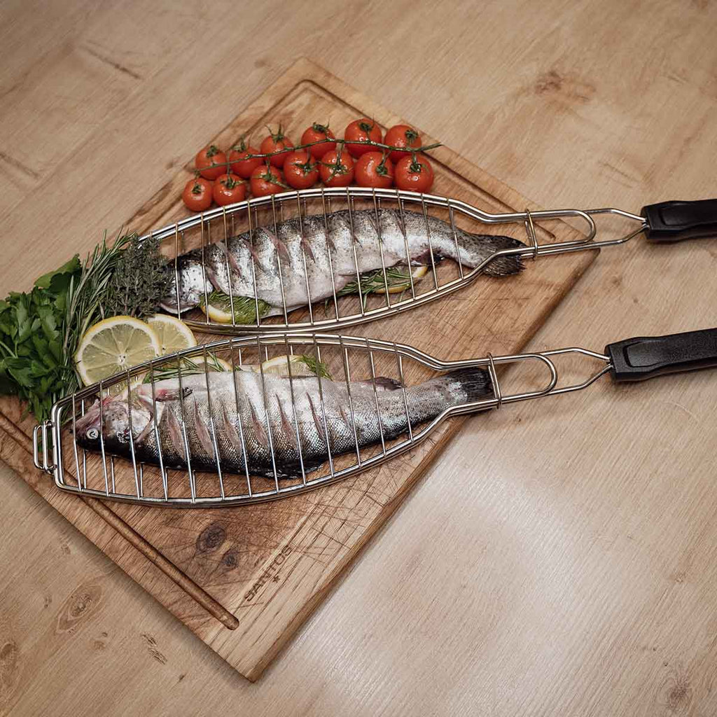 Opphengsøy på Fiskeholder rustfritt stål 61,5 cm 2-pakk - SANTOS