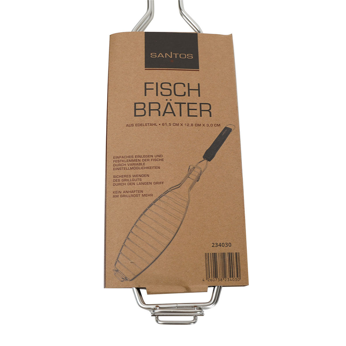 Fiskeholder rustfritt stål 61,5 cm - SANTOS demontert for rengjøring