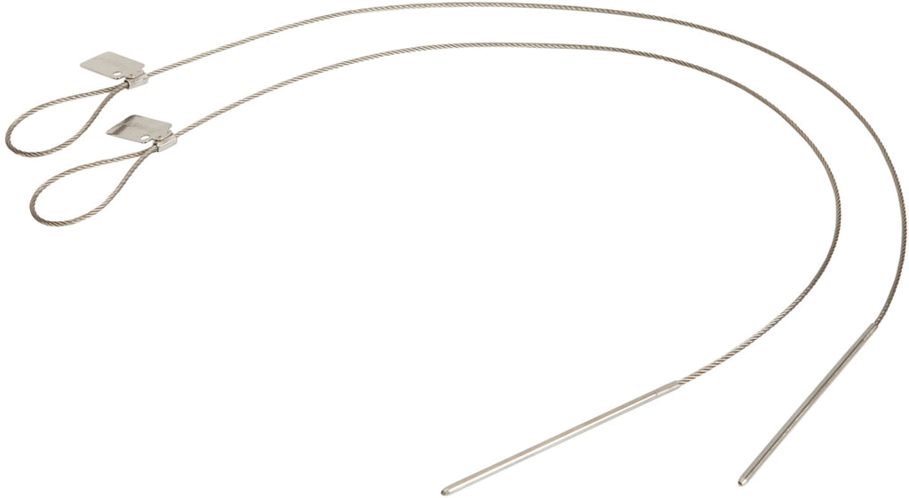 Fleksible grillspyd 68 cm rustfritt stål 2-pk Big Green Egg forfra