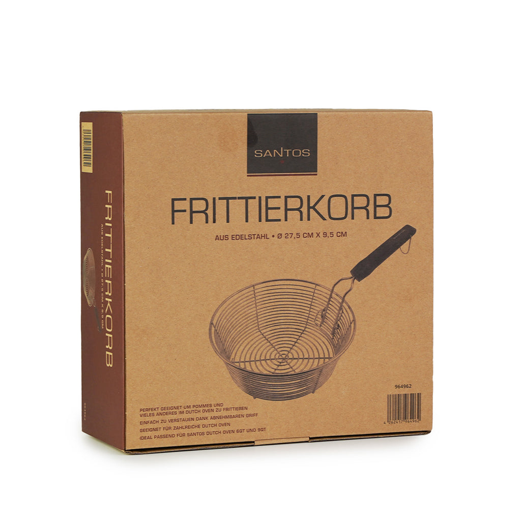 Friteringskurv for dutch oven rustfritt stål - SANTOS i bruk på grill