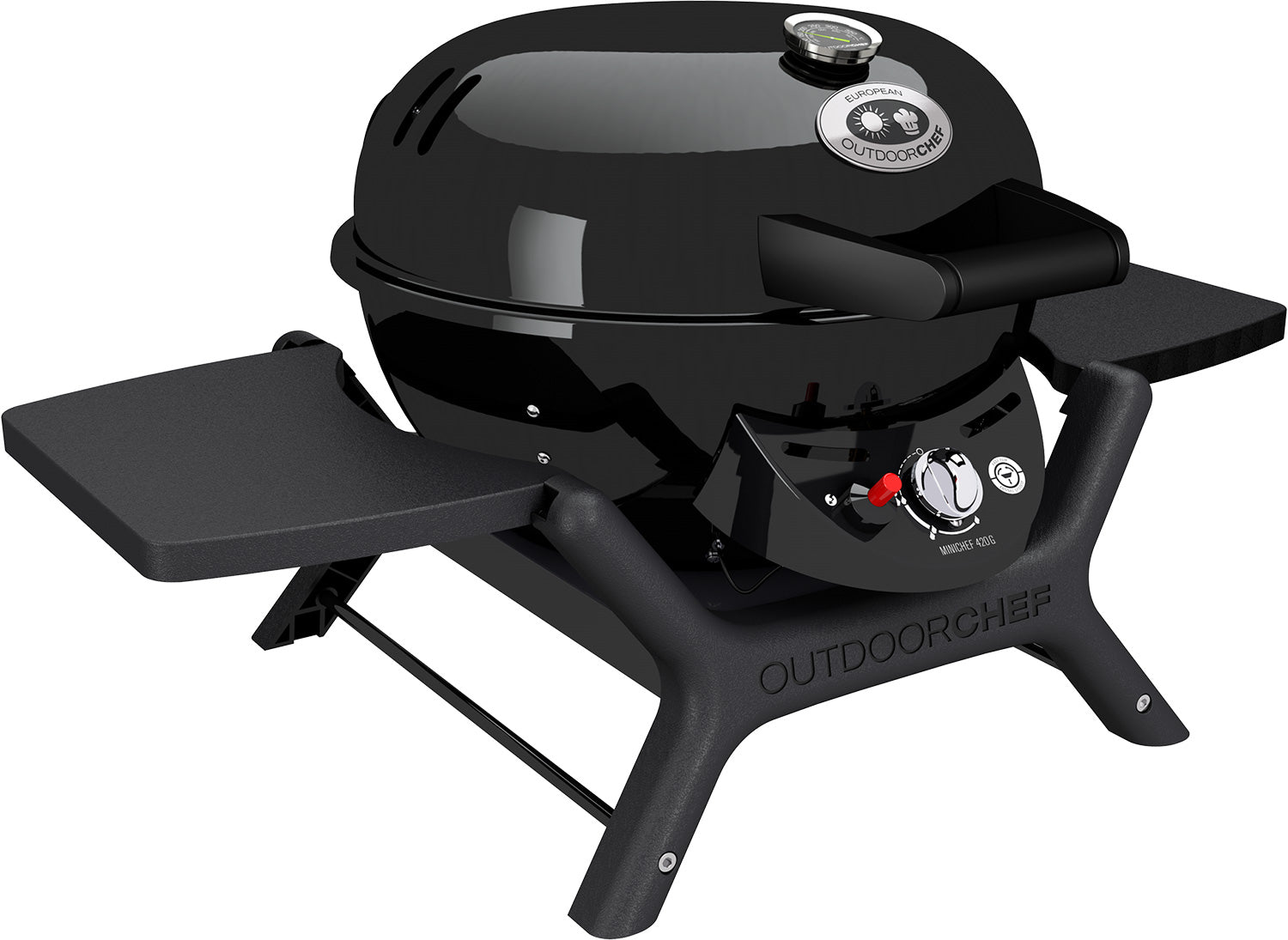 Gassbordgrill Minichef 420 G 1 brenner 39 cm - Outdoorchef bakside