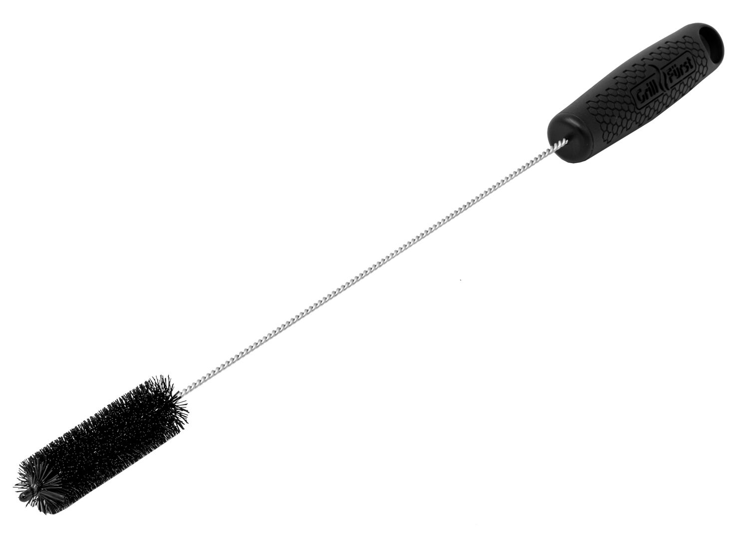 Gassbrenner-børste 55 cm nylonbørster - Grillfürst forfra