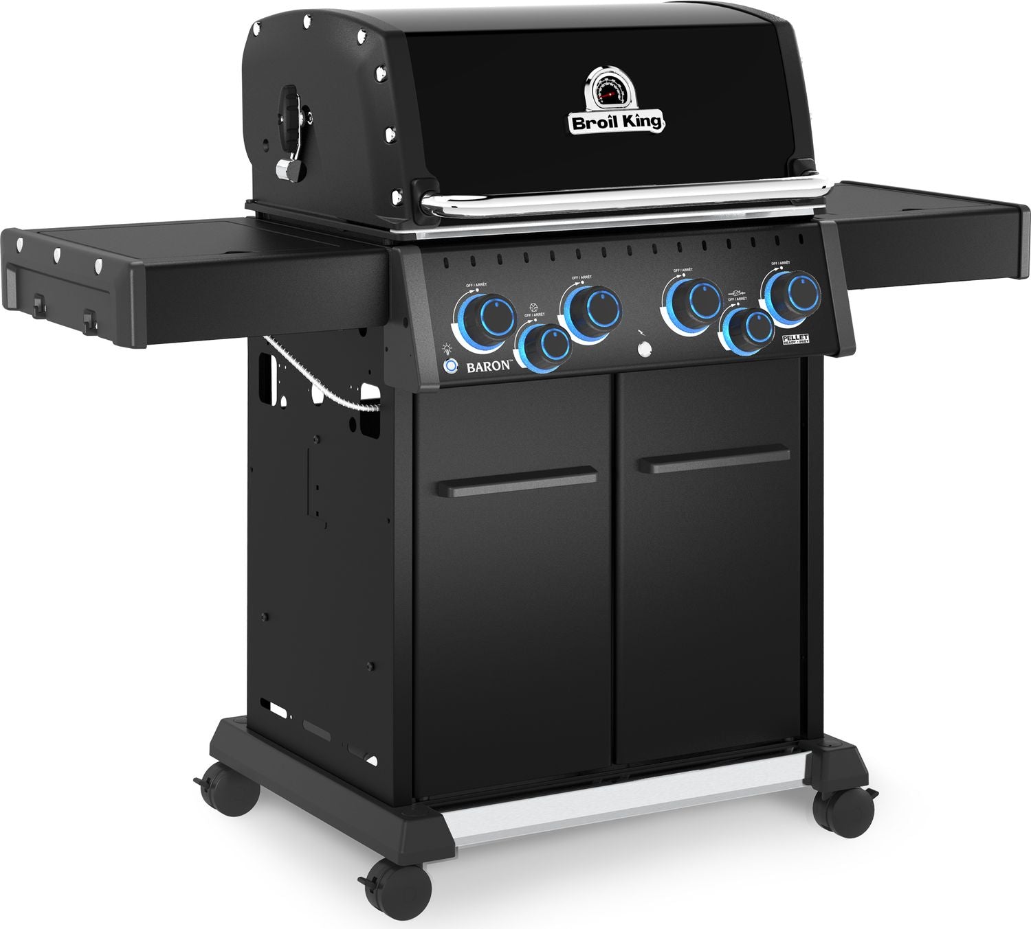 Nærbilde av grillrist på Gassgrill Baron 490 X Shadow med dreiespidd 4 brennere