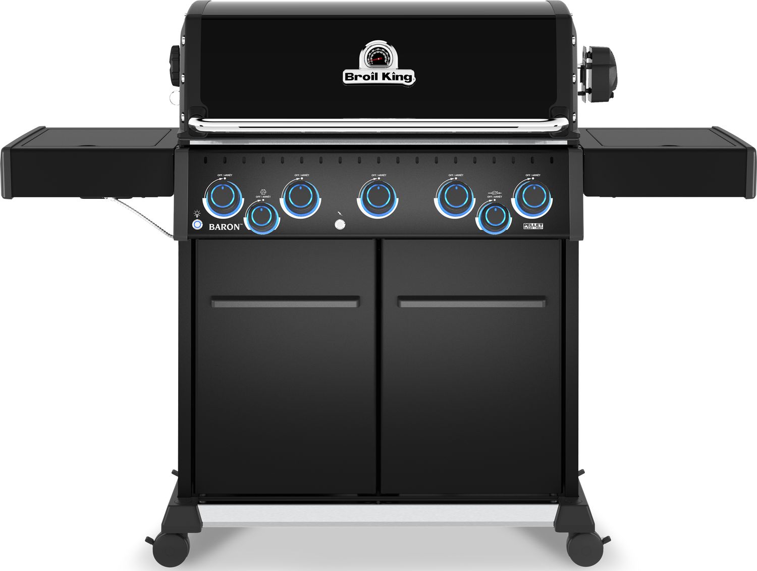 Gassgrill Baron 590 X Shadow 5 brennere med dreiespidd forfra