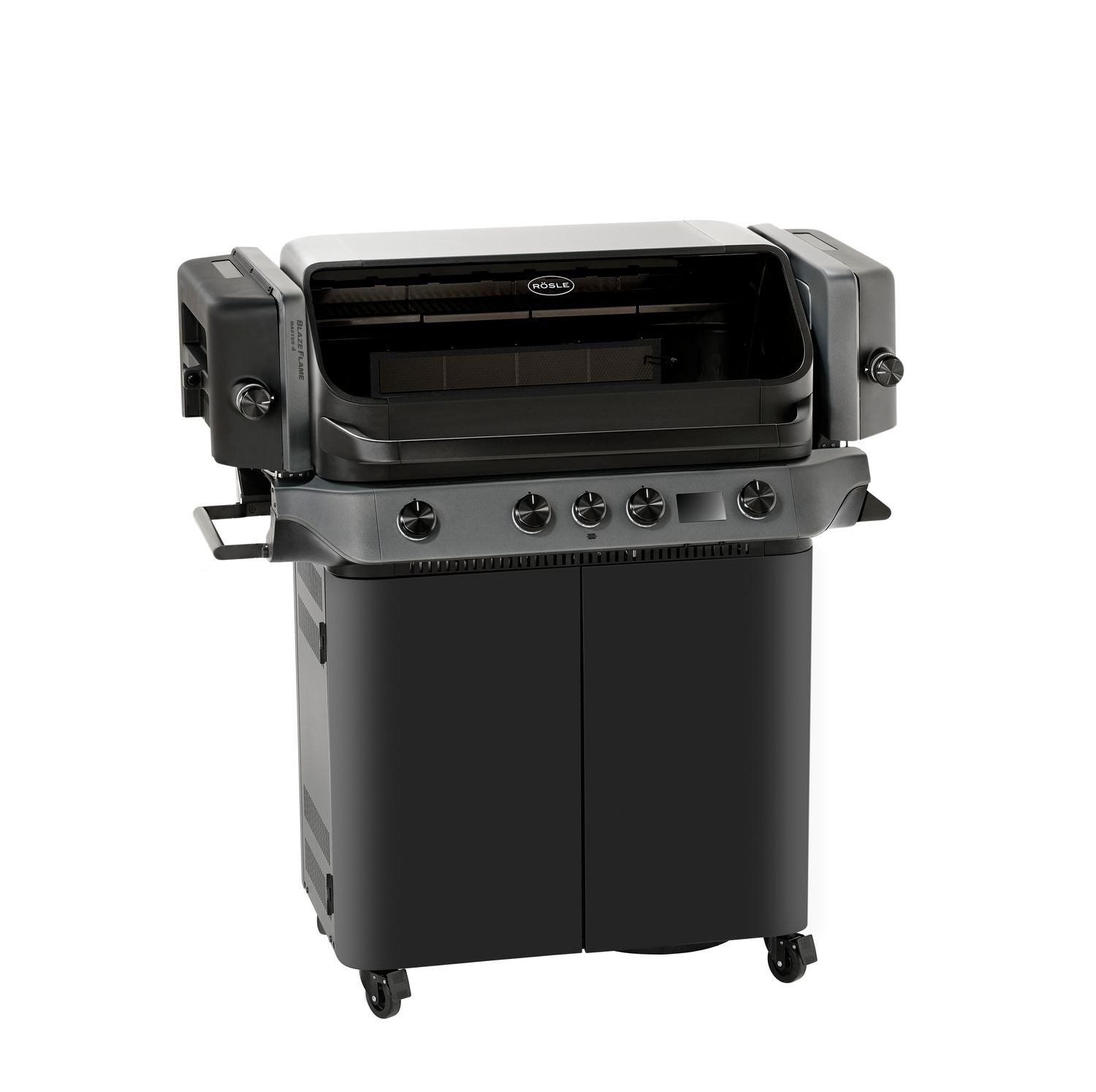 Montert sidebrenner på Gassgrill BLAZEFLAME Master 4 med sidebrenner og bakbrenner
