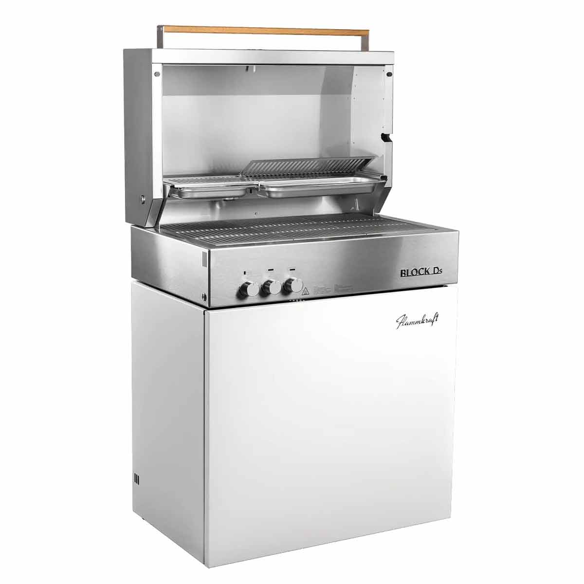 Gassgrill Block Ds Gen. 5 bakside med hjul og oppbevaringsplass