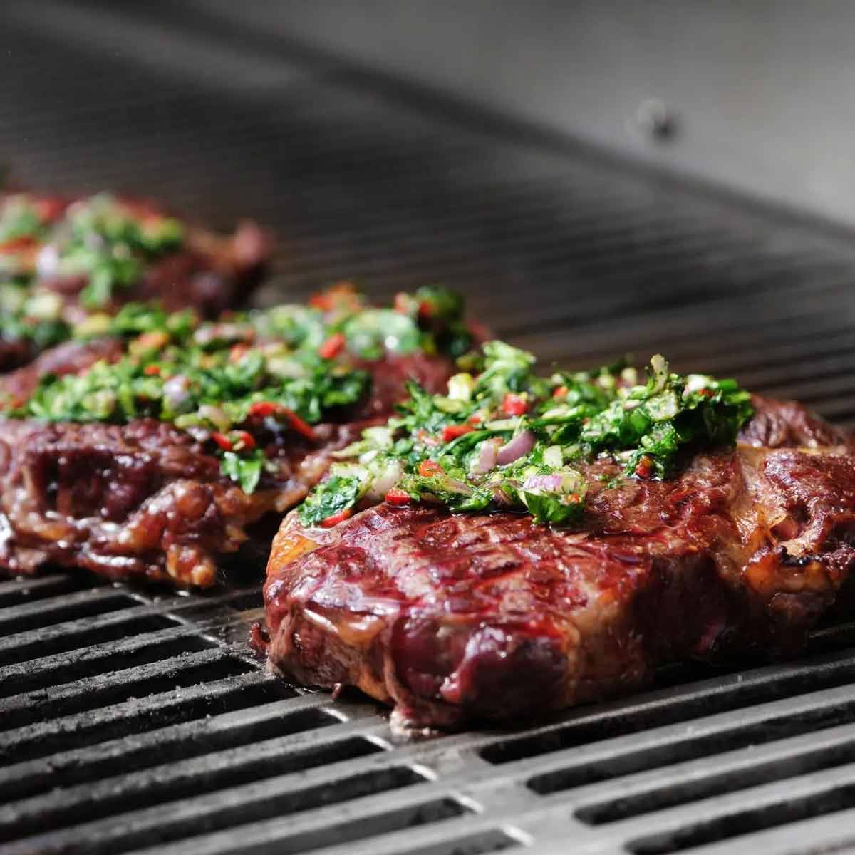 Nærbilde av reguleringsknapper på Gassgrill Block Ds Gen. 5
