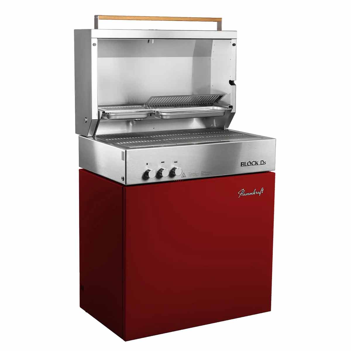 Bakside av Gassgrill Block Ds Gen. 5 Rubin rustfritt stål