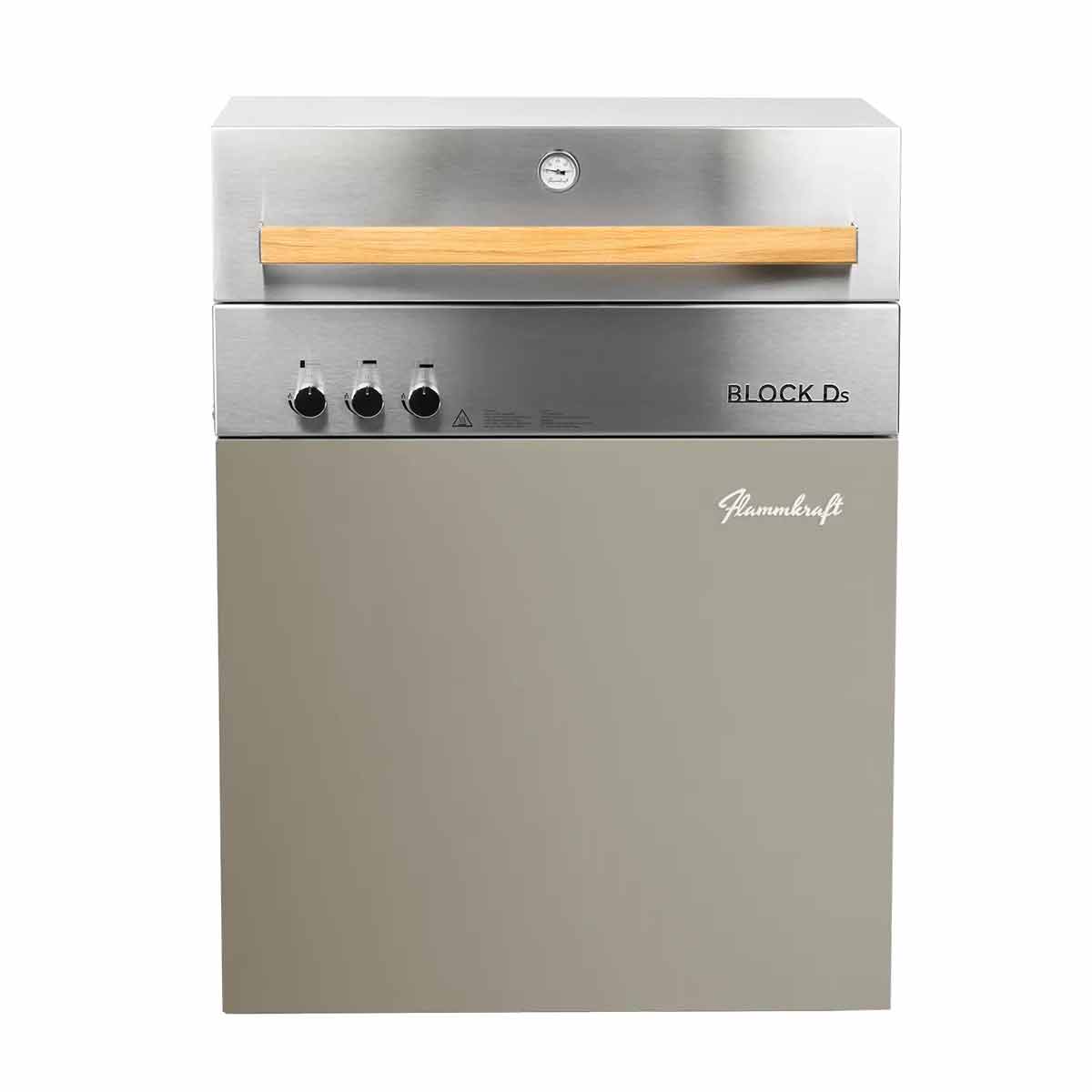 Detalj av Gassgrill Block Ds Gen. 5 Taupe kompakt 2 brennere Flammkraft brennere