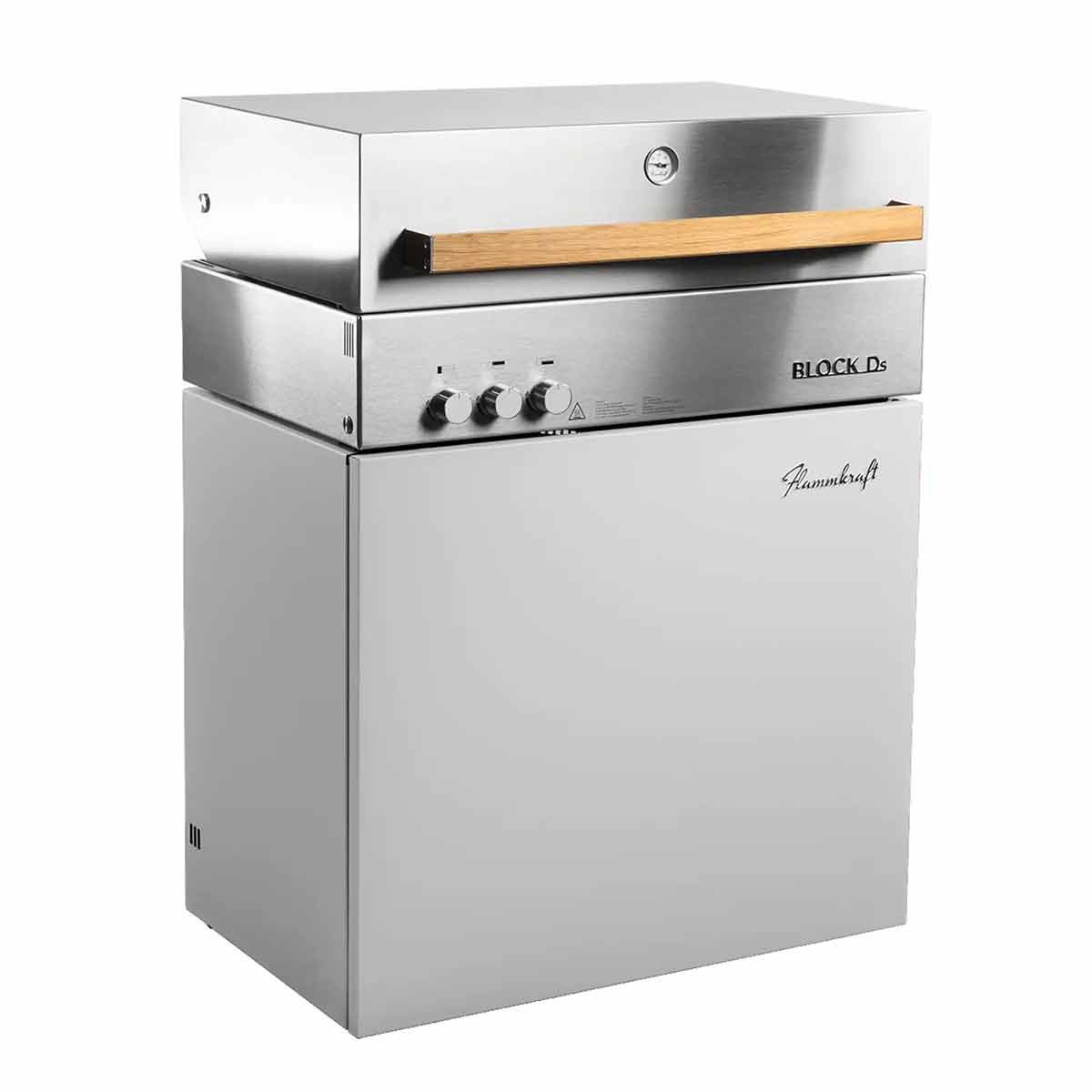 Gassgrill Block Ds Gen. 5 lysgrå sett forfra