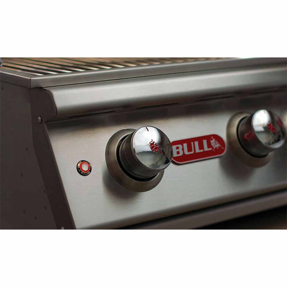 Grill lokk med termometer på Gassgrill Brahma stasjon 5 brennere rustfritt stål rotisserie