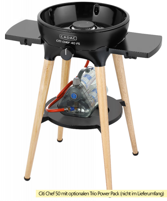Gassgrill Citi Chef 40 FS BBQ/Dome matt black med avtakbar fettoppsamler
